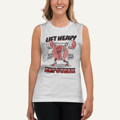 Lift Heavy Eat Steak Men’s Muscle Tank