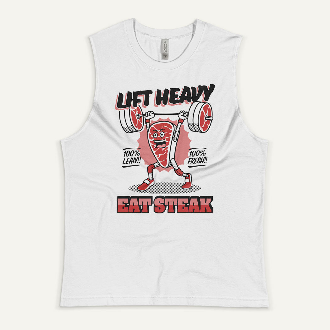 Lift Heavy Eat Steak Men’s Muscle Tank