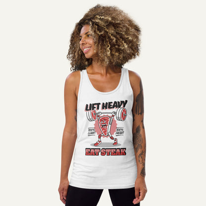 Lift Heavy Eat Steak Men’s Tank Top