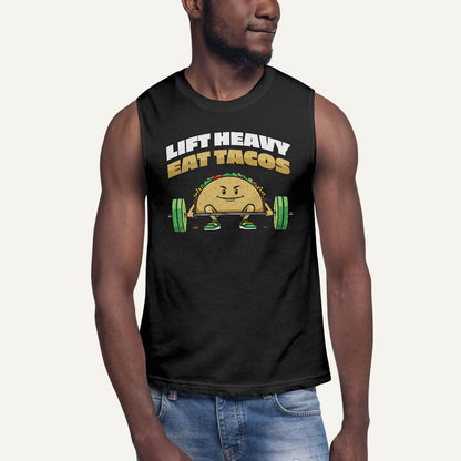 Lift Heavy Eat Tacos Men’s Muscle Tank