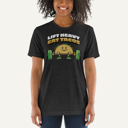 Lift Heavy Eat Tacos Men’s Triblend T-Shirt