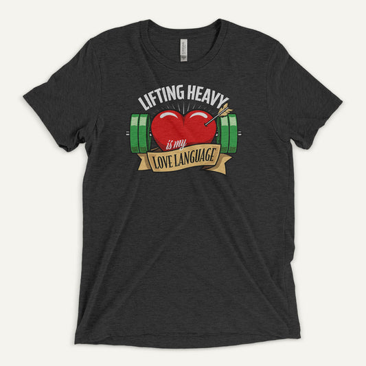 Lifting Heavy Is My Love Language Men’s Triblend T-Shirt