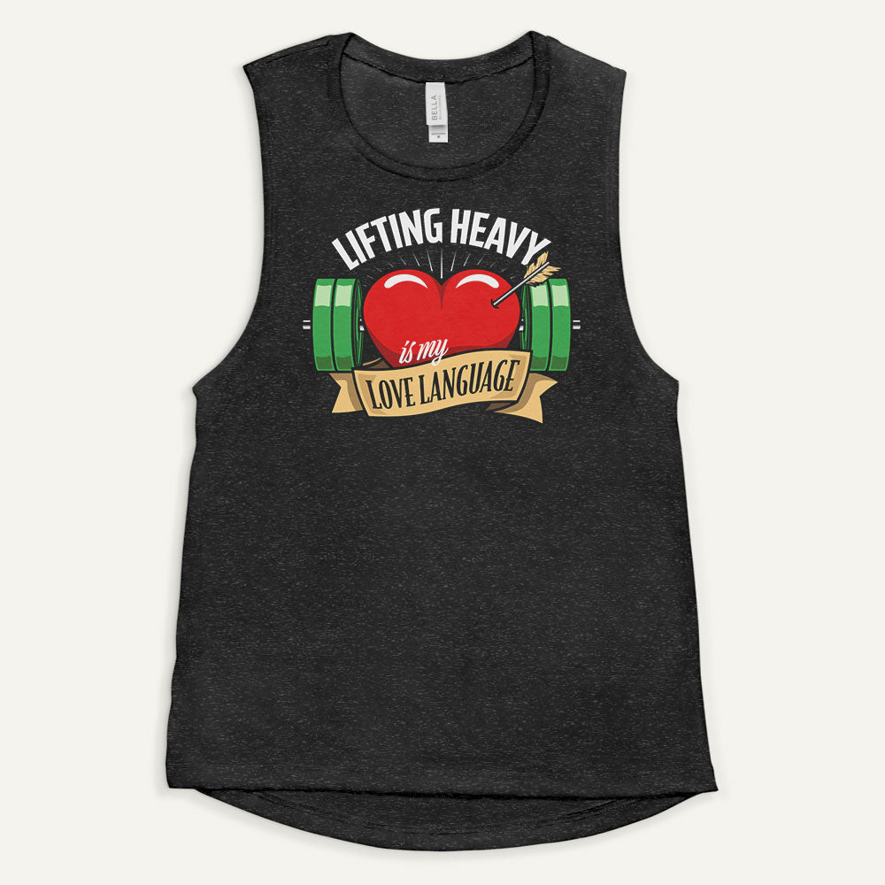 Lifting Heavy Is My Love Language Women’s Muscle Tank– Ministry of Sweat