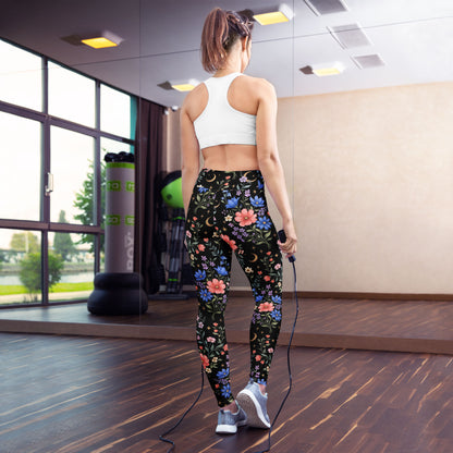 Midnight Meadow High-Waisted Leggings