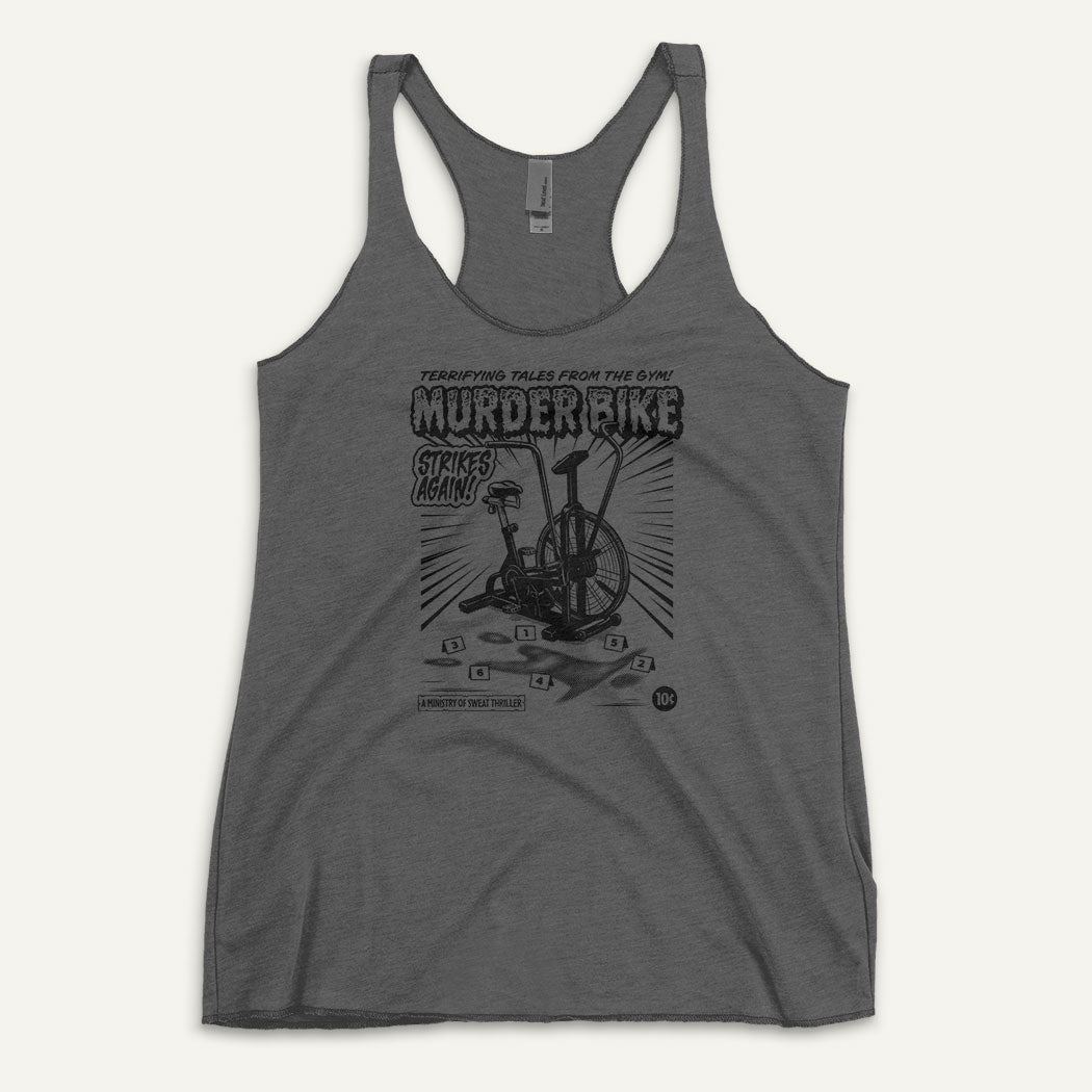 Murder Bike Strikes Again Racerback Tank Top - Ministry of Sweat