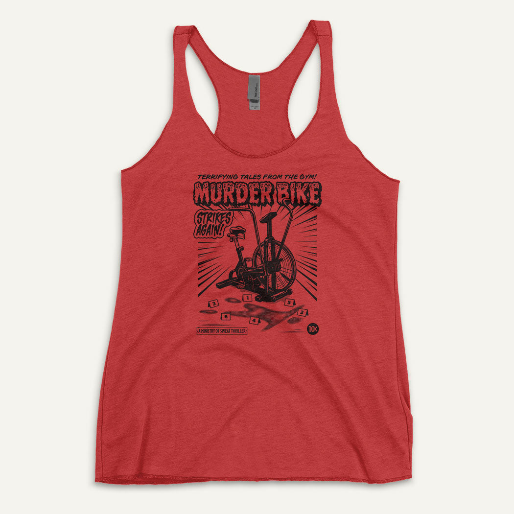 Murder Bike Strikes Again Racerback Tank Top - Ministry of Sweat