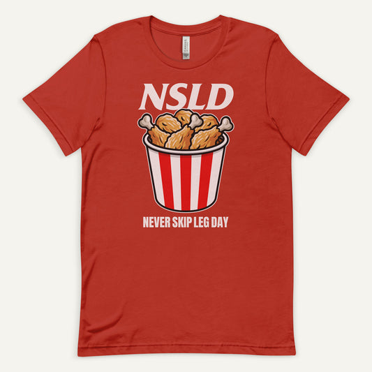 Never Skip Leg Day Drumsticks Men’s Standard T-Shirt