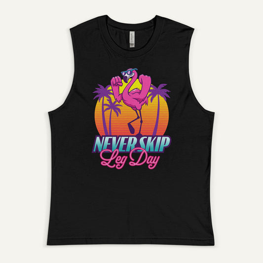 Never Skip Leg Day Flamingo Men’s Muscle Tank