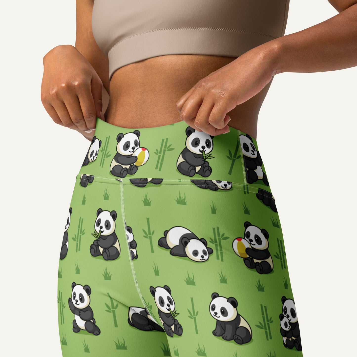 Panda Party High-Waisted Leggings