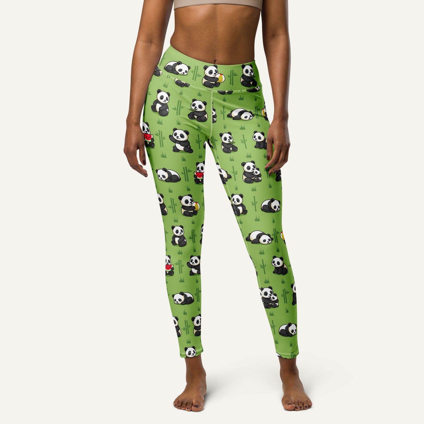 Panda Party High-Waisted Leggings