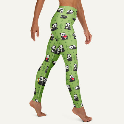 Panda Party High-Waisted Leggings