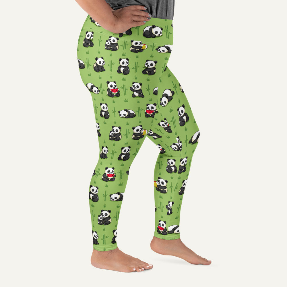Panda Party Plus Size Leggings