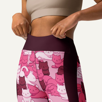 Pink Camo Cat Sport High-Waisted Leggings