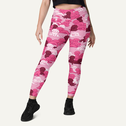 Pink Camo Pups Pocket Leggings