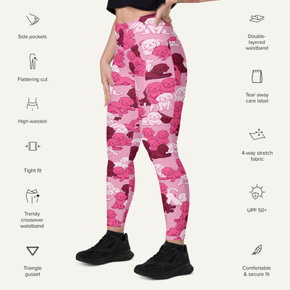 Pink Camo Pups Pocket Leggings
