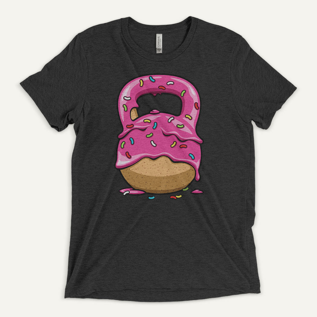 Pink Donut Kettlebell Triblend T-Shirt - Ministry of Sweat