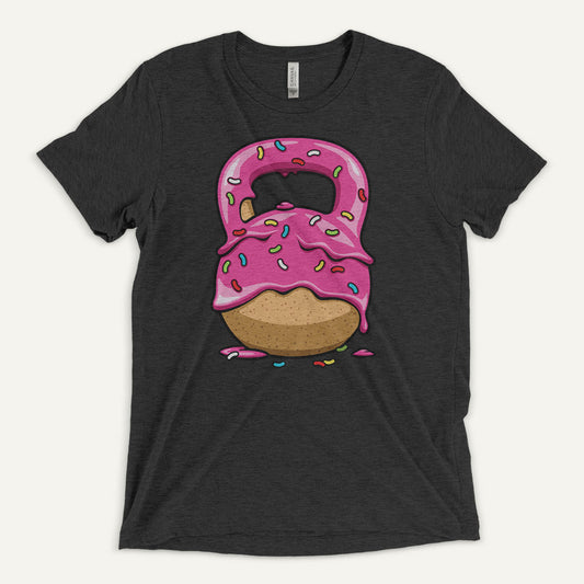 Pink Donut Kettlebell Triblend T-Shirt - Ministry of Sweat