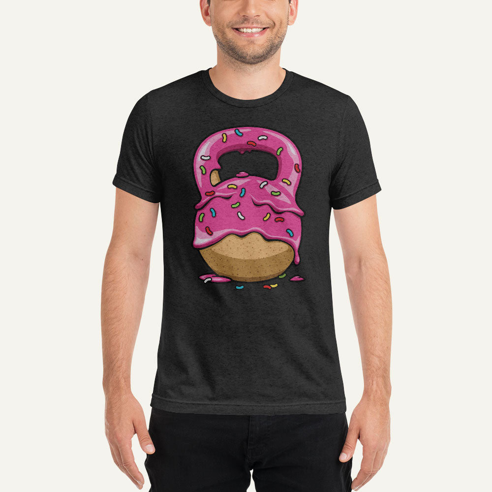 Pink Donut Kettlebell Triblend T-Shirt - Ministry of Sweat