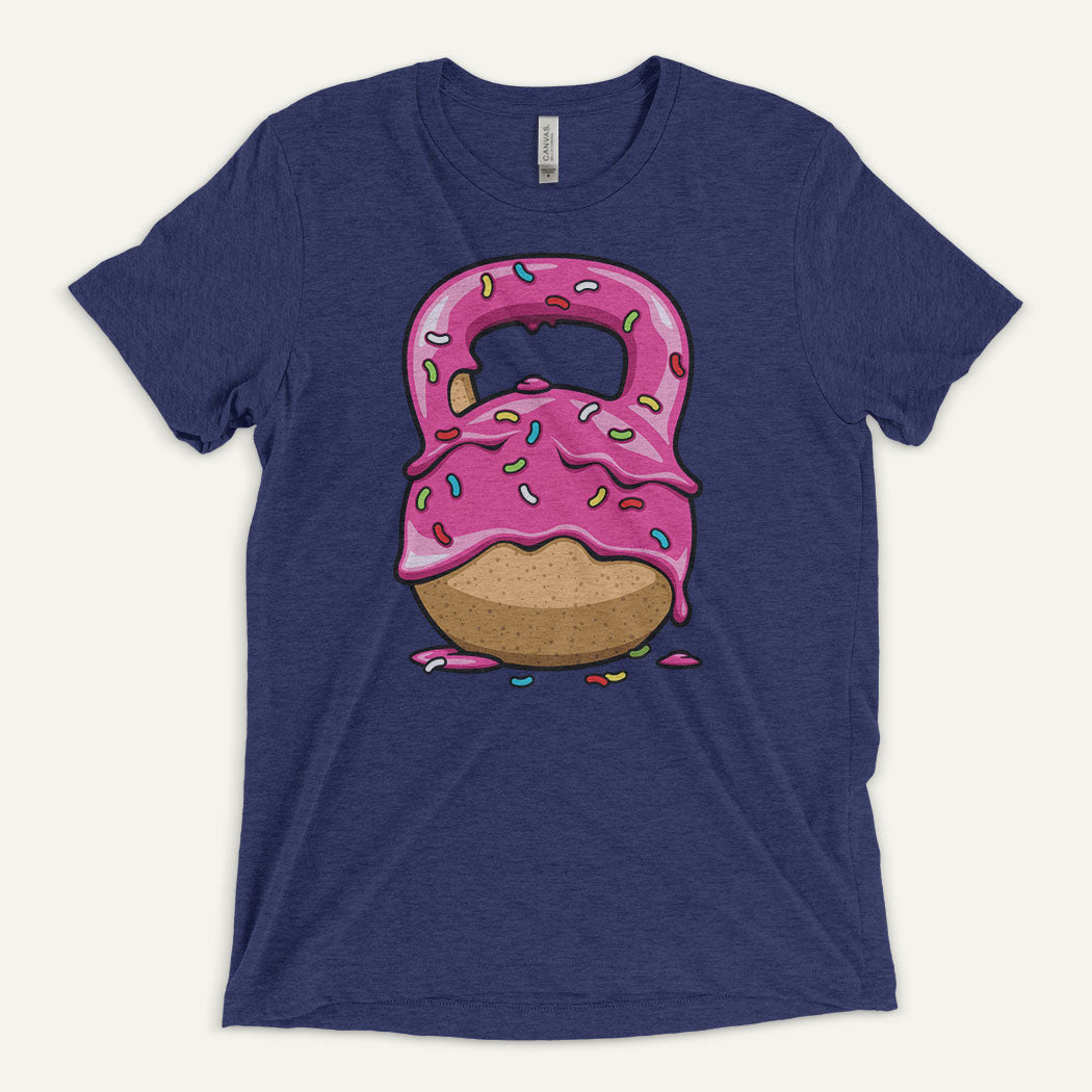 Pink Donut Kettlebell Triblend T-Shirt - Ministry of Sweat