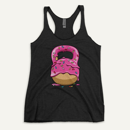 Pink Donut Kettlebell Racerback Tank Top - Ministry of Sweat
