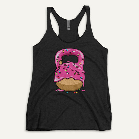 Pink Donut Kettlebell Racerback Tank Top - Ministry of Sweat