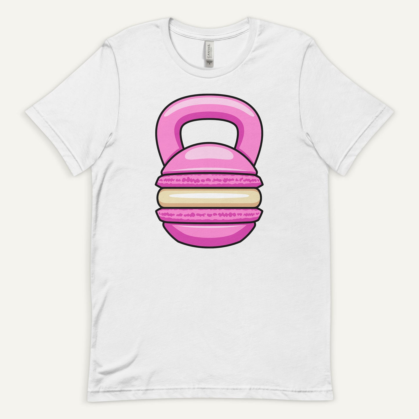 Pink Macaron Kettlebell Design Men’s Standard T-Shirt