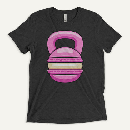Pink Macaron Kettlebell Design Men’s Triblend T-Shirt