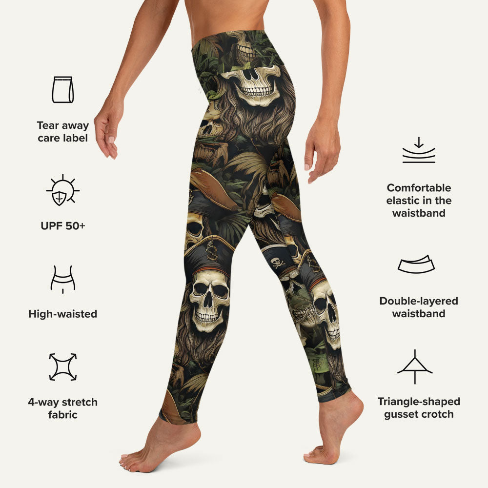 Pirate Skulls High-Waisted Leggings