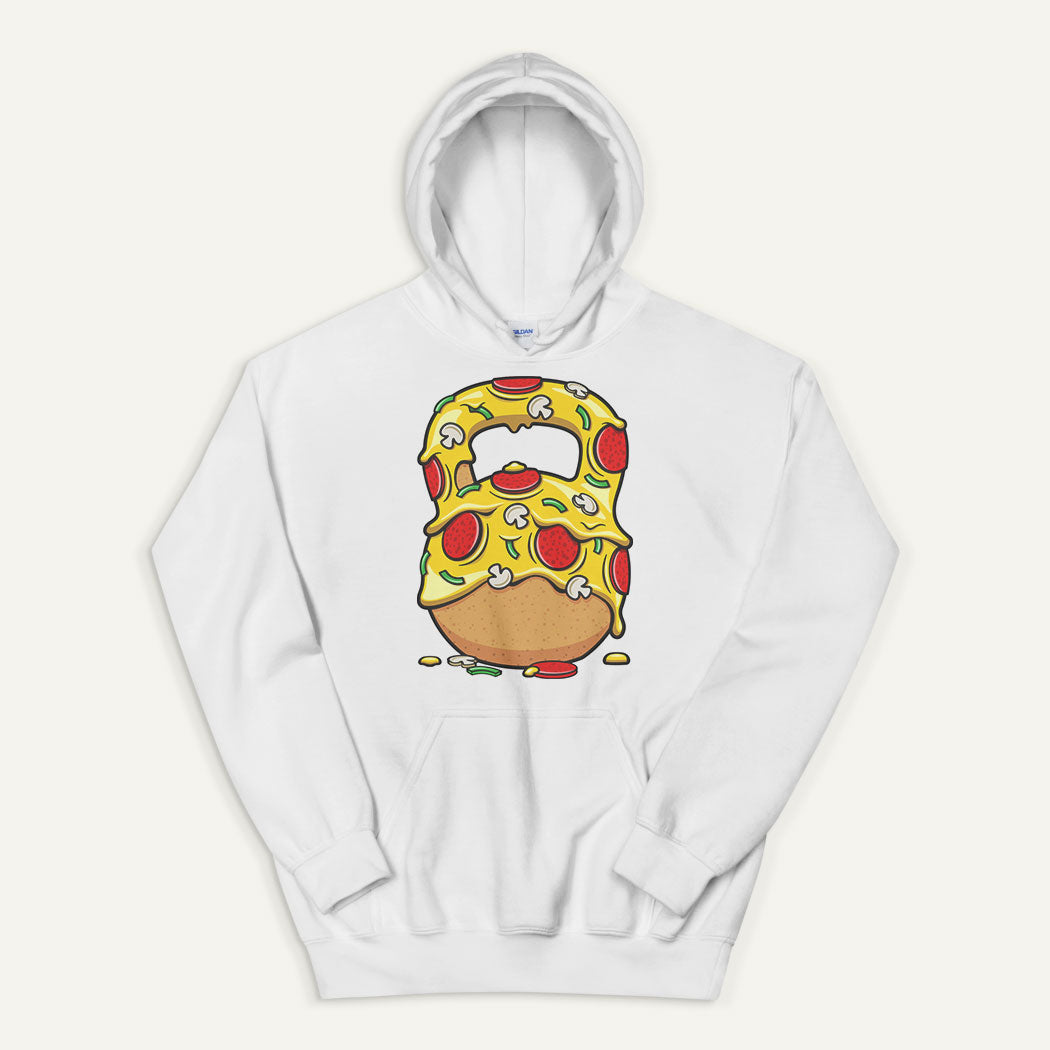 Pizza Kettlebell Design Pullover Hoodie