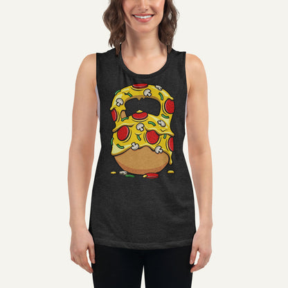 Pizza Kettlebell Design Women’s Muscle Tank