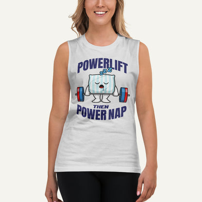 Powerlift Then Power Nap Men’s Muscle Tank