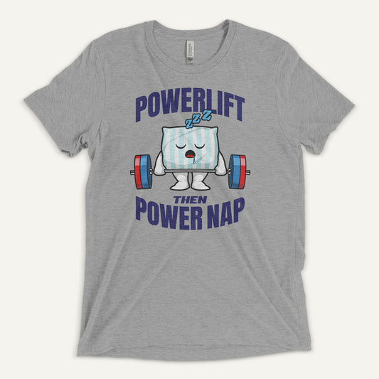 Powerlift Then Power Nap Men’s Triblend T-Shirt