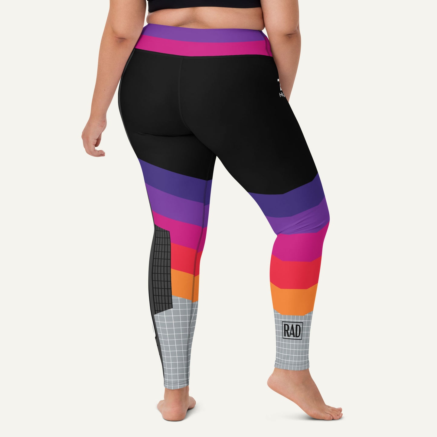 Retrowave Video Cassette High-Waisted Leggings