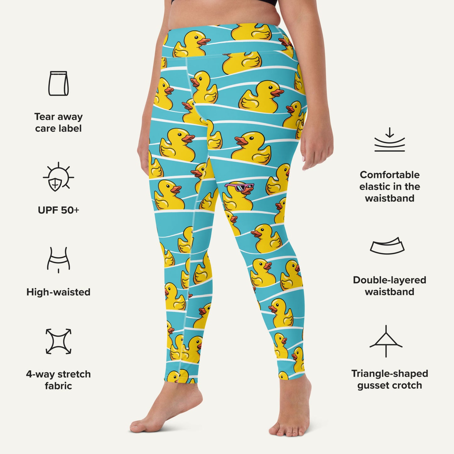 Rubber Ducky High-Waisted Leggings