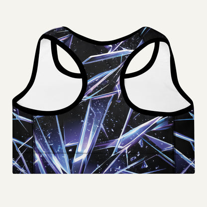 Shattered Padded Sports Bra