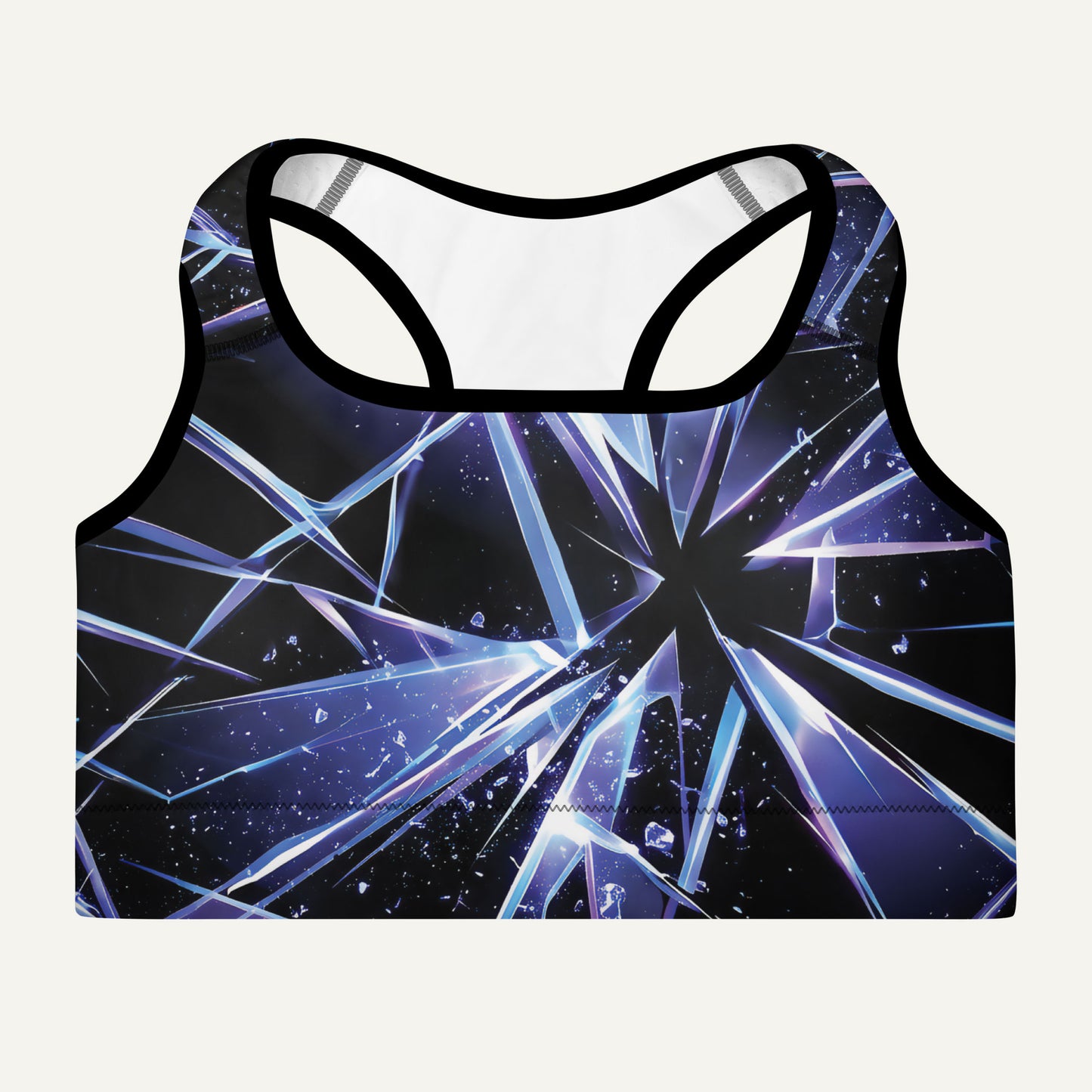 Shattered Padded Sports Bra