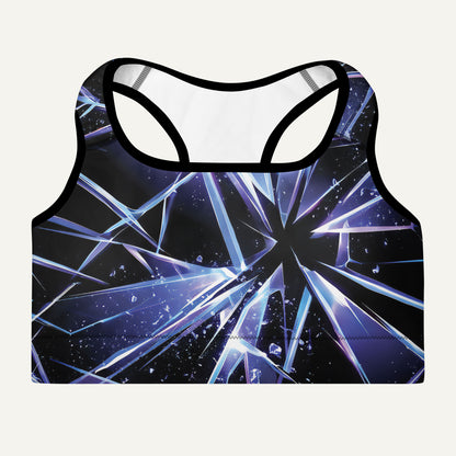 Shattered Padded Sports Bra