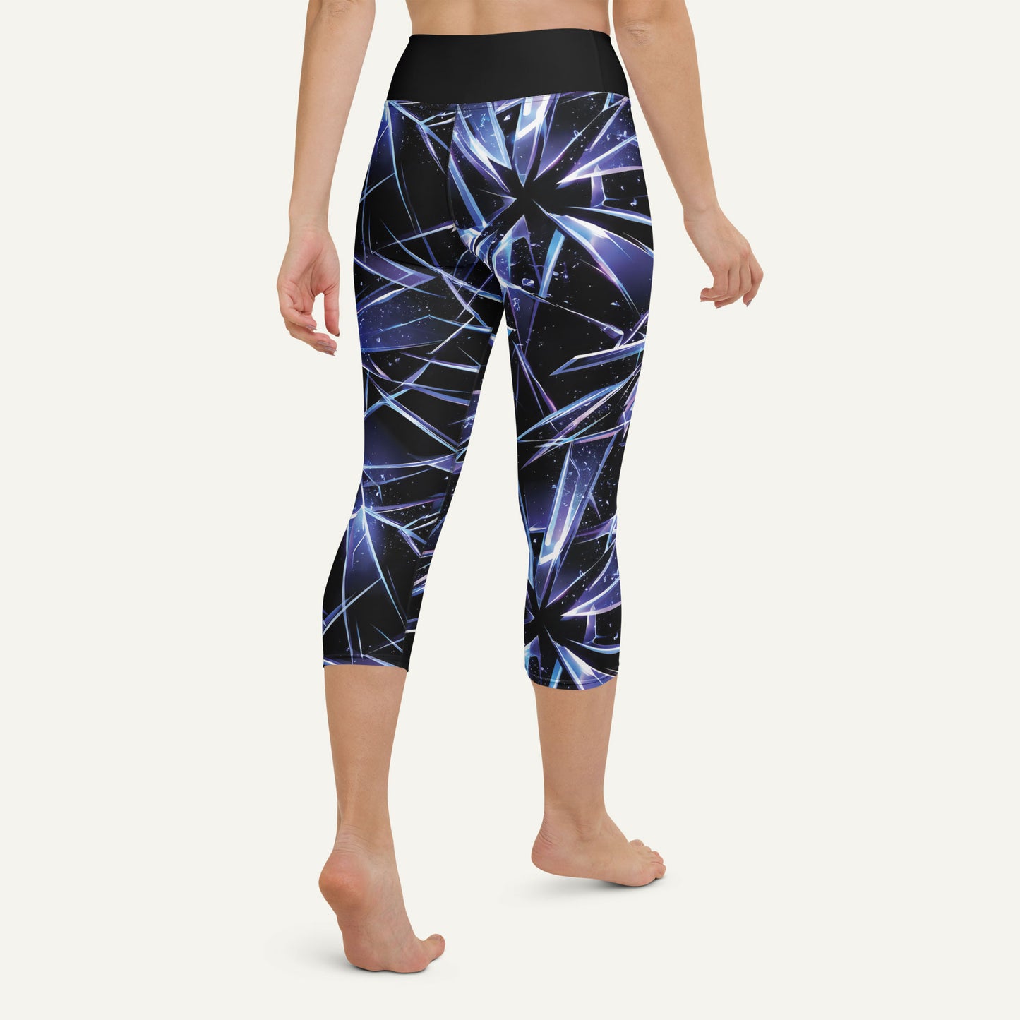 Shattered High-Waisted Capri Leggings
