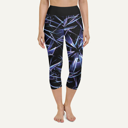 Shattered High-Waisted Capri Leggings