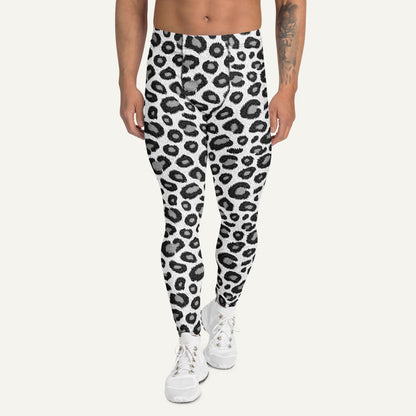 Snow Leopard Print Men’s Leggings