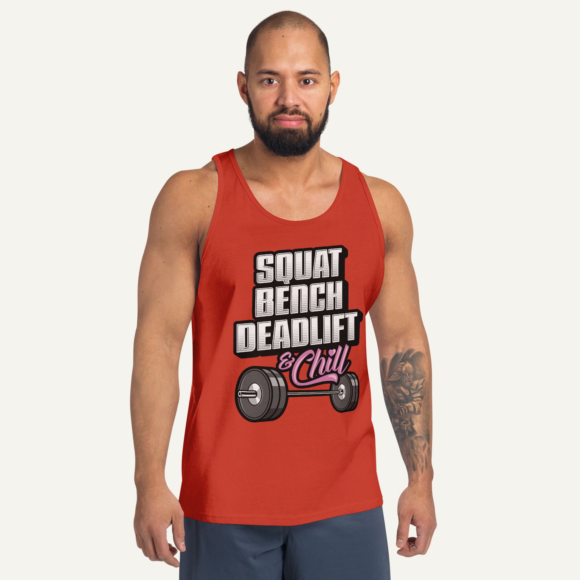 Squat Bench Deadlift And Chill Men's Tank Top – Ministry of Sweat