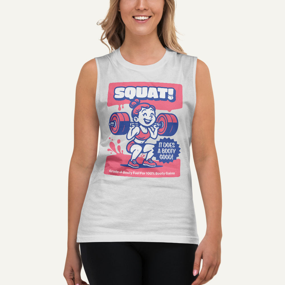 Squat Does A Booty Good Men’s Muscle Tank