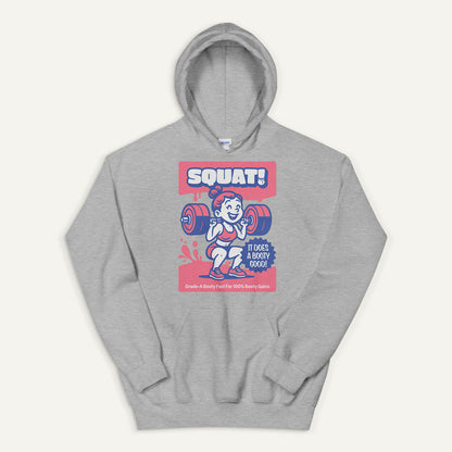 Squat Does A Booty Good Pullover Hoodie