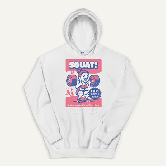 Squat Does A Booty Good Pullover Hoodie