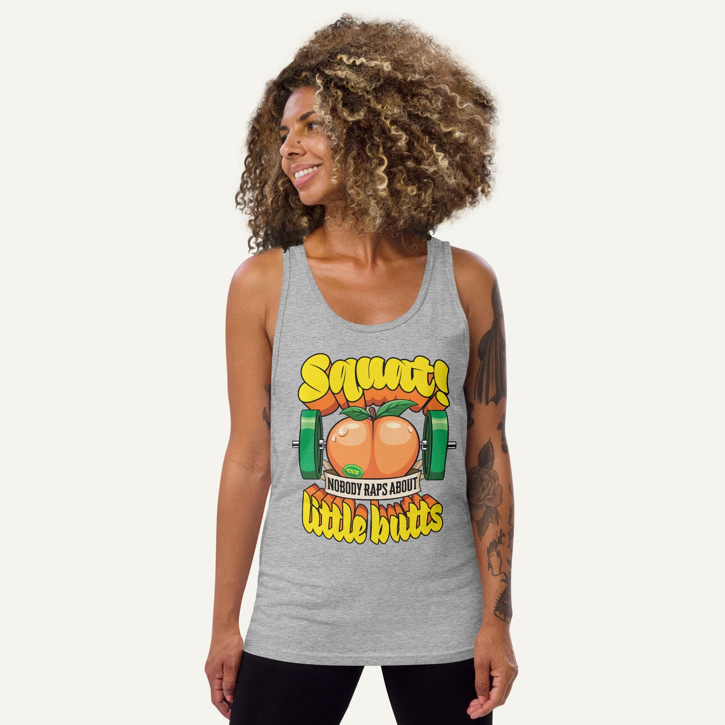 Squat Because Nobody Raps About Little Butts Tank Top