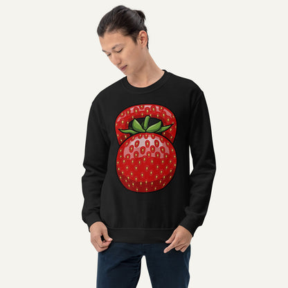 Strawberry Kettlebell Design Sweatshirt