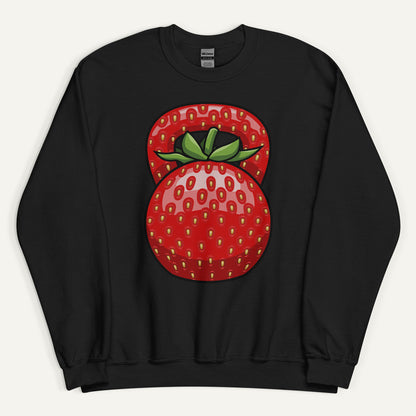 Strawberry Kettlebell Design Sweatshirt