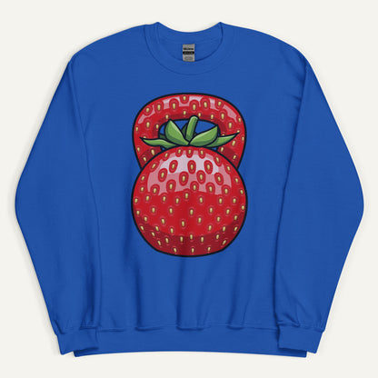 Strawberry Kettlebell Design Sweatshirt