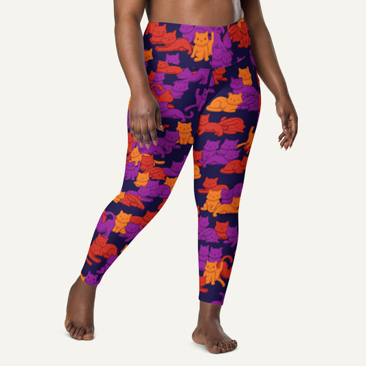 Sunset Camo Cats Pocket Leggings