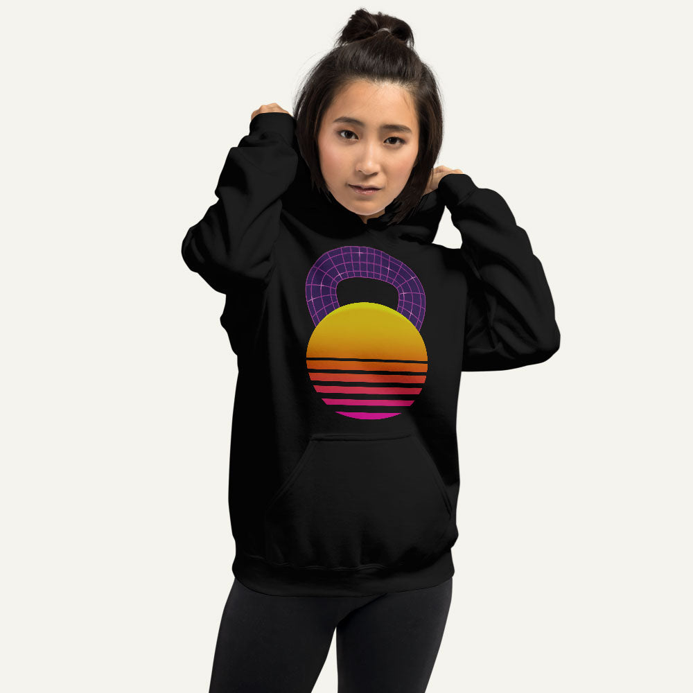 Synthwave Kettlebell Design Pullover Hoodie